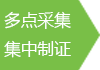 多点采集集中制证